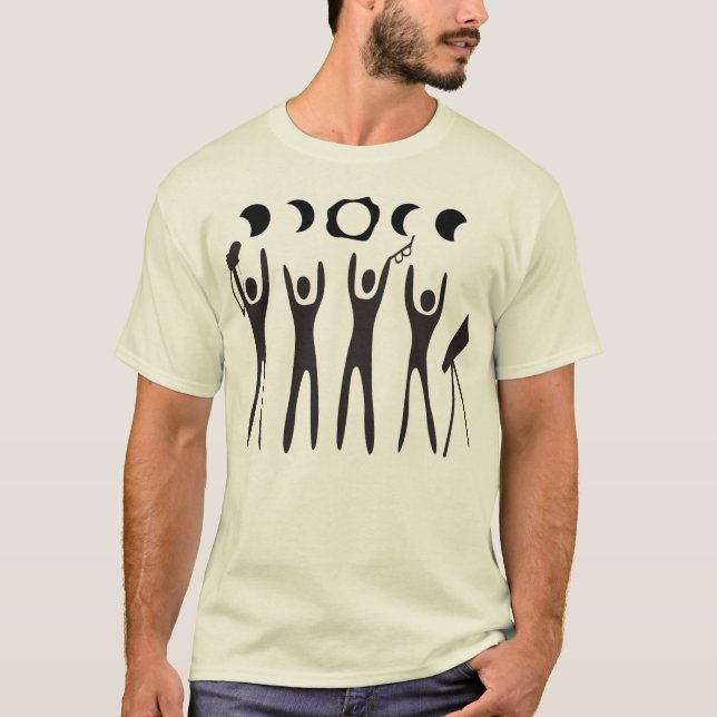 Förmörkelseeftersläckare är intressant t-shirt (Framsida)