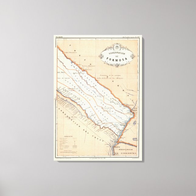 Formosa, Argentina Canvastryck (Framsida)