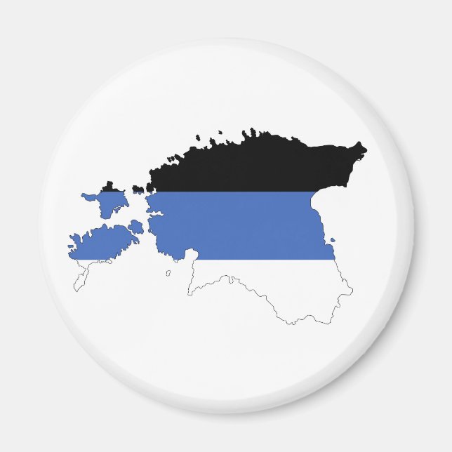 Formsymbolen karta i land vid flagga magnet (Framsidan)