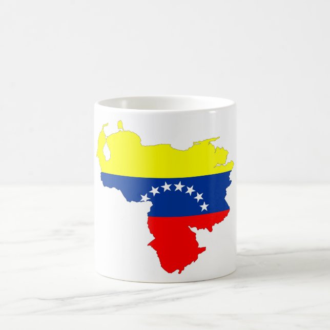 Formsymbolen venezuela land flagga karta kaffemugg (Center)