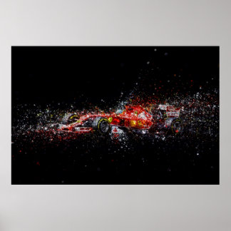 Formula 1 glitter poster