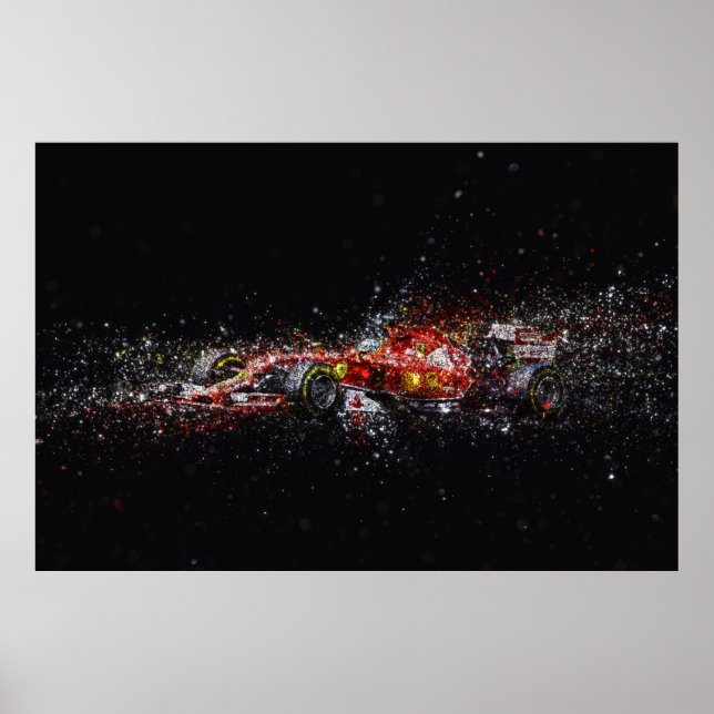 Formula 1 glitter poster (Framsidan)