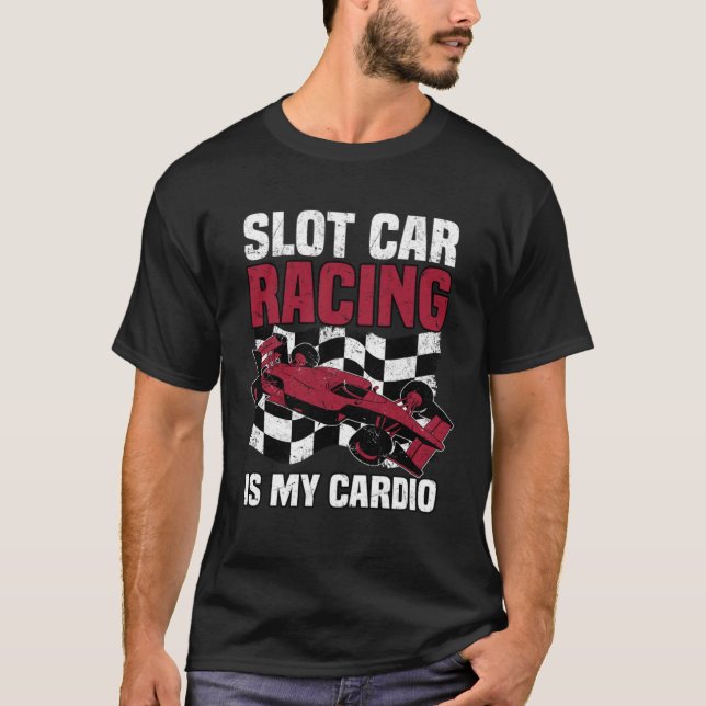 Formula Slot Car Racing T Shirt (Framsida)