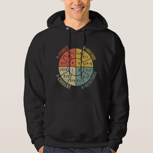 Formula Wheel Electrical Engineering Electricity O Hoodie (Framsida)