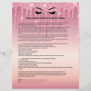 FORMULÄR FÖR FÖRLÄNGNING AV Glitter EYELASH Reklamblad