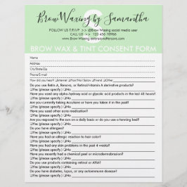 Formulär för undantag för kundgodkännande för Vax- Reklamblad