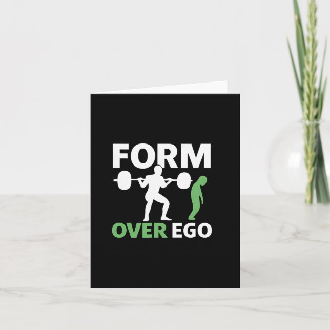 Formulär över Ego Gym Weightlyftande Bodybuilding  Kort (Framsida)