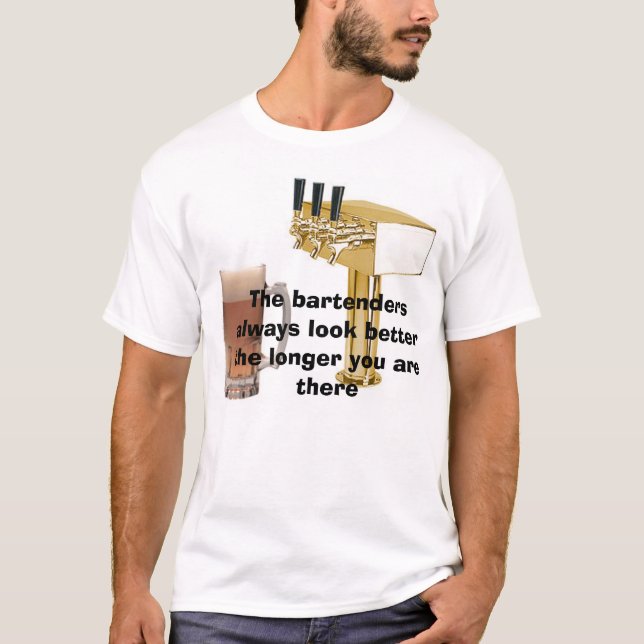 formulera xbeer, bartendersna ser alltid bättre… t-shirt (Framsida)