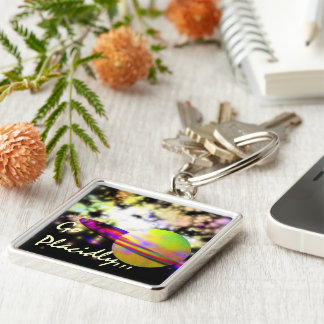 Förmyndare av galaxDESIDERATANA Fyrkantig Silverfärgad Nyckelring