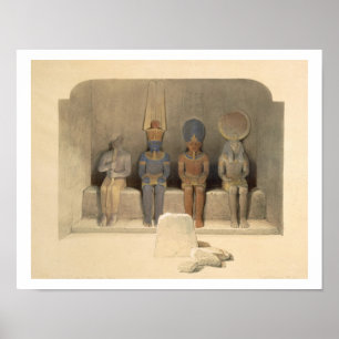 Förmyndare i Abu Simbels tempel från "Egyptenen" Poster