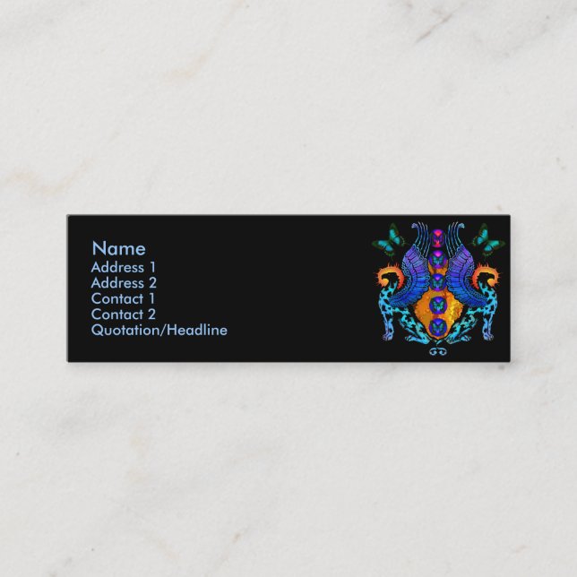 Förmyndare på gryning profilerar kort (Framsida)