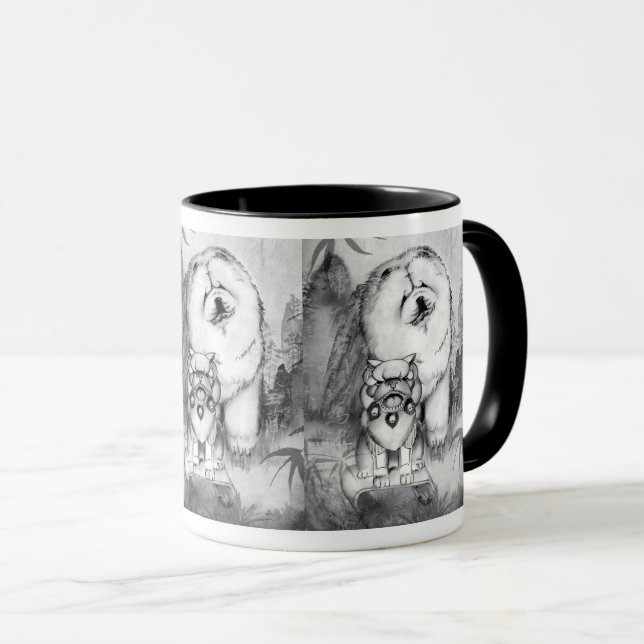 FÖRMYNDAREchowen och den Foo hundmuggen väljer Mugg (Framsida höger)