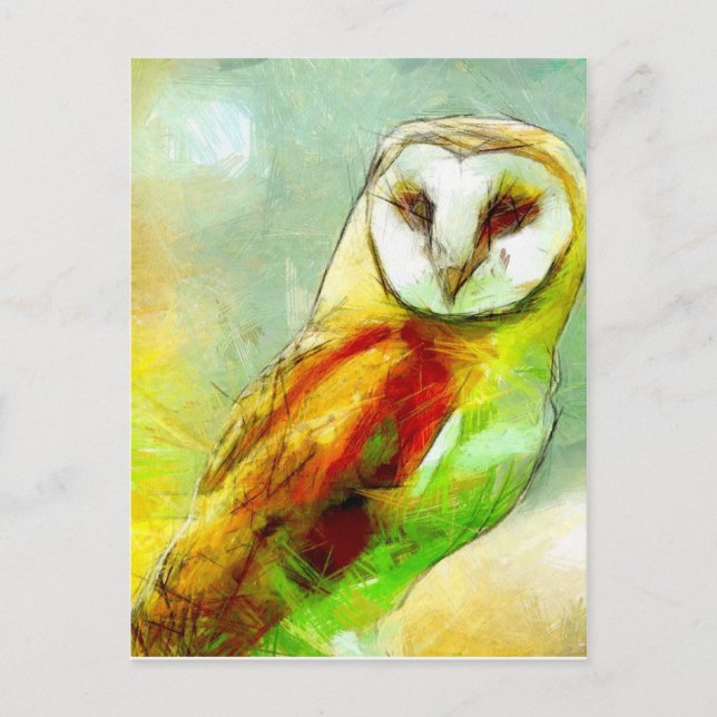 Förmyndareuggla Vykort (Framsida)