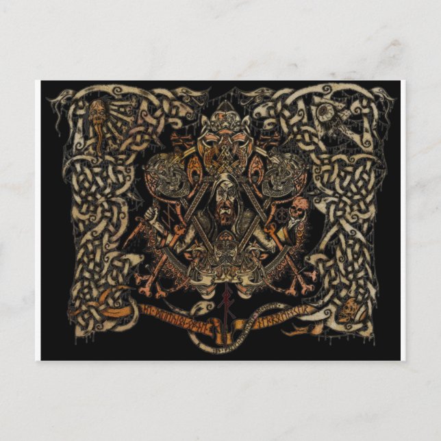 FORN SKANDINAVISK KONST VYKORT (Framsida)