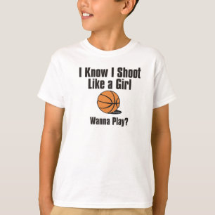 Fornågot liknande en flicka - basket t shirt