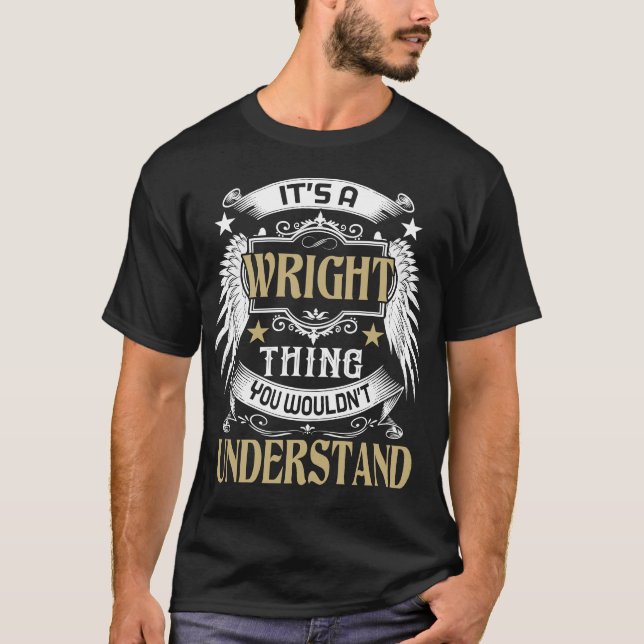 Förnamn Efternamn Det är WRIGHT Sak T Shirt (Framsida)