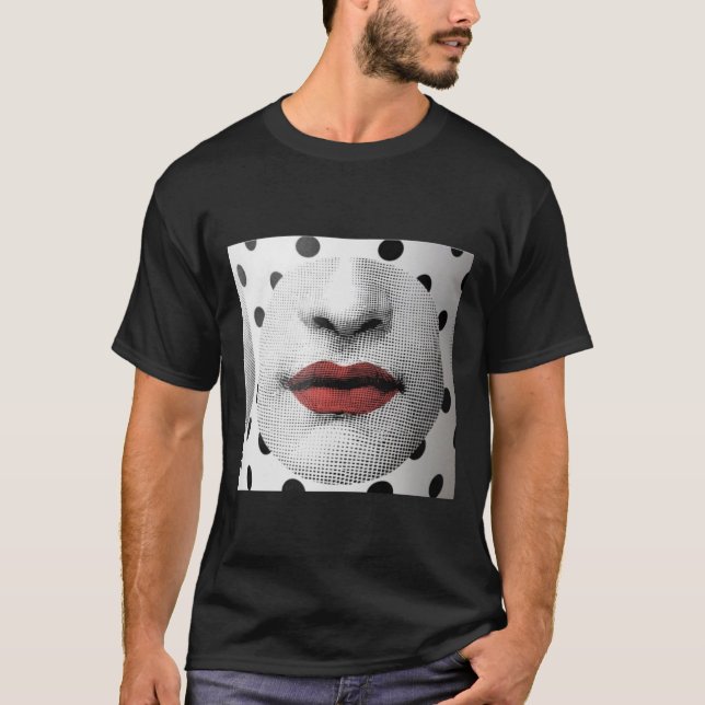 Fornasetti Dots Ansikte325 T Shirt (Framsida)