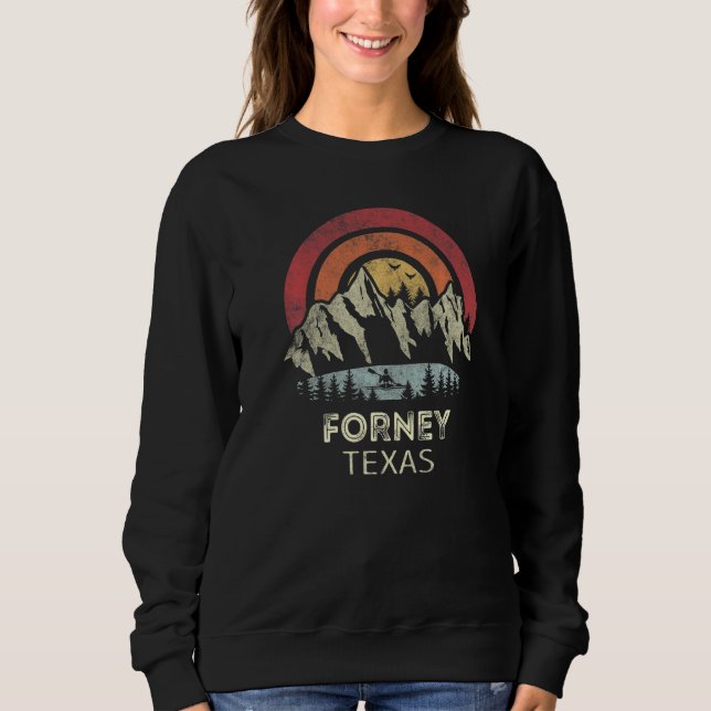 Forney Texas Mountain Sunset Sunrise Kayaking   T Shirt (Framsida)