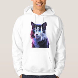 Förnimbar bild av mystisk kosmetisk katt hoodie