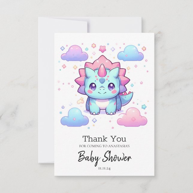 Förnimbar, dålig babyskare tack kort (Framsida)