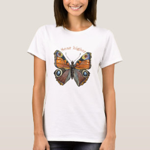 Förnimbar fjäril-design t shirt