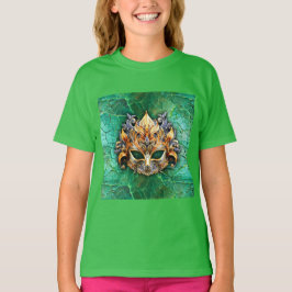 Förnimbar venatansk mask på Bright-Grönt T Shirt