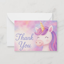 Förnimbart Mystical Unicorn-tackkort Anteckningskort