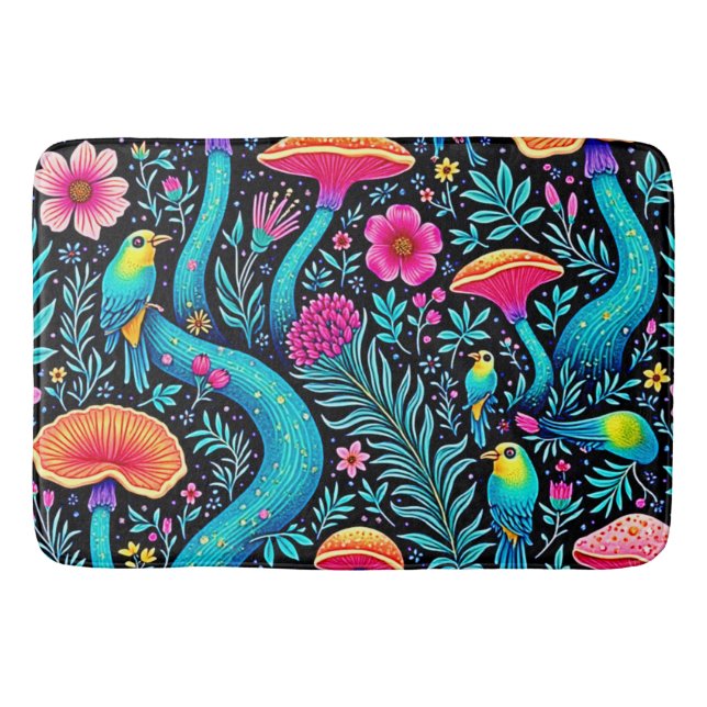 Förnimmad Forest Whimsical Dream Design Badrumsmatta (Framsidan)