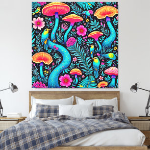 Förnimmad Forest Whimsical Dream Design Canvastryck