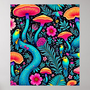 Förnimmad Forest Whimsical Dream Design Poster