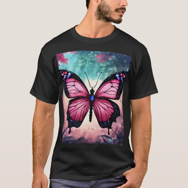 Förnimmade fjäril-drömmar - Mystical T-Shirt Coll (Framsida)