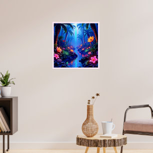 Förnimmade Vibrant River Dream Poster