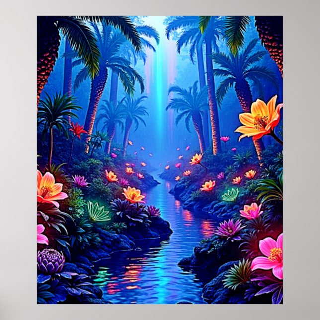 Förnimmade Vibrant River Dream Poster (Framsidan)