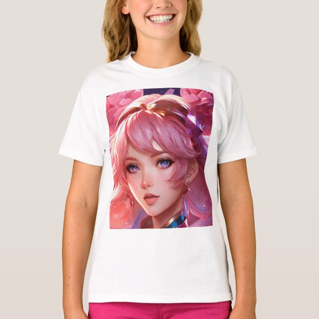 Förnimmelse: Anime Girl Animation Women's T Shirt (Framsida)
