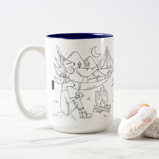 Förnimmelser för Trailpaca Stary nattläger Två-Tonad Mugg (Med munk)