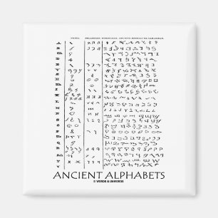 Forntida alfabet magnet