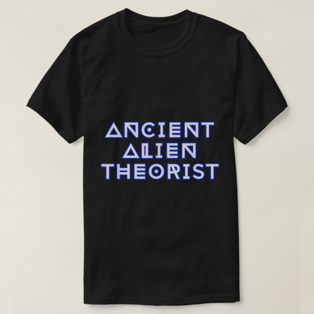 Forntida Alien Teoretiker Sci-Fi Design T Shirt (Design framsida)