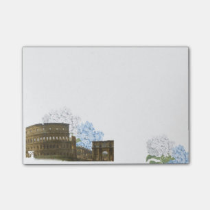 Forntida anteckningsbok för Rome blåttvanlig Post-it Block