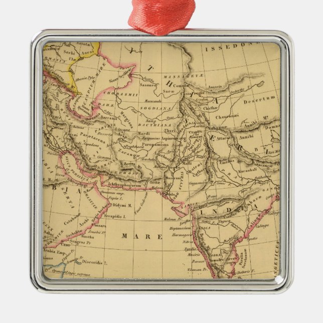 Forntida Asien Julgransprydnad Metall (Framsidan)