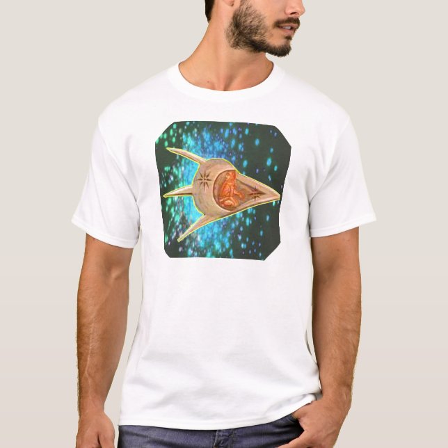 Forntida astronaut t shirt (Framsida)