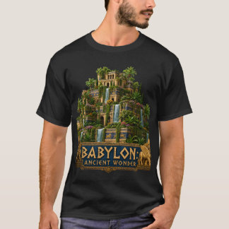 Forntida Babylon Hängande Trädgårdar Världsundret  T Shirt