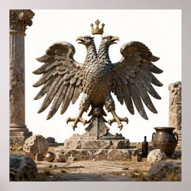 Forntida Balkan tempelartefakt Poster (Framsidan)