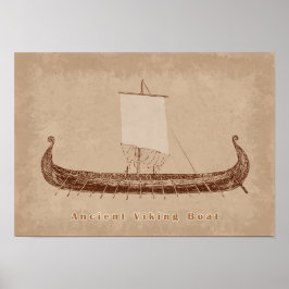 Forntida båtkonst poster