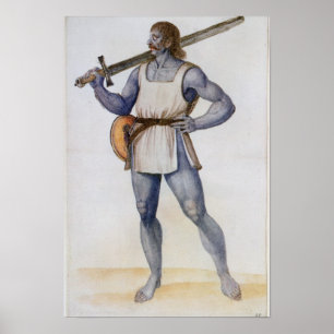 Forntida brittisk man poster