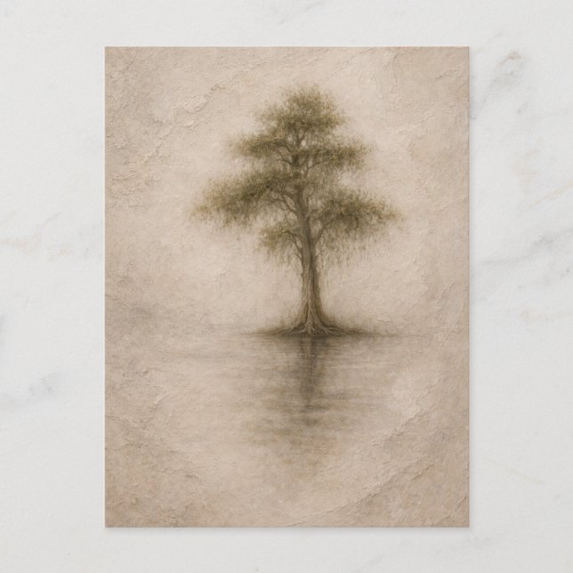 Forntida cypress | Landskaps konst | Vykort (Framsida)
