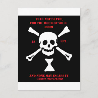 Forntida död för Viking bön… skräck inte Vykort