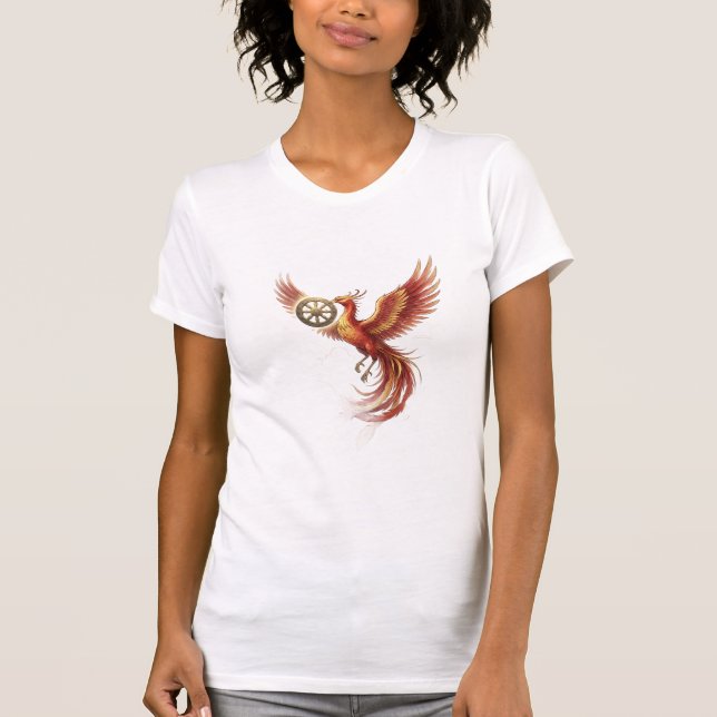 Forntida Drak- och Dhamma-hjuls Kvinnors T-Shirt - (Framsida)