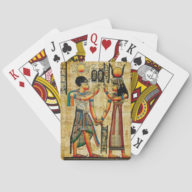 Forntida egypten 5 spelkort (Baksidan)