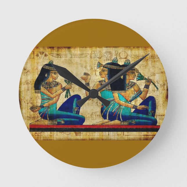 Forntida egypten 6 rund klocka (Framsida)