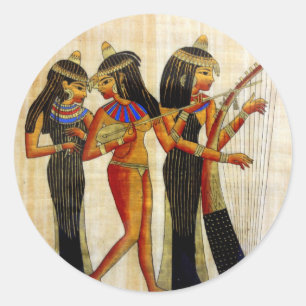 Forntida egypten 7 runt klistermärke